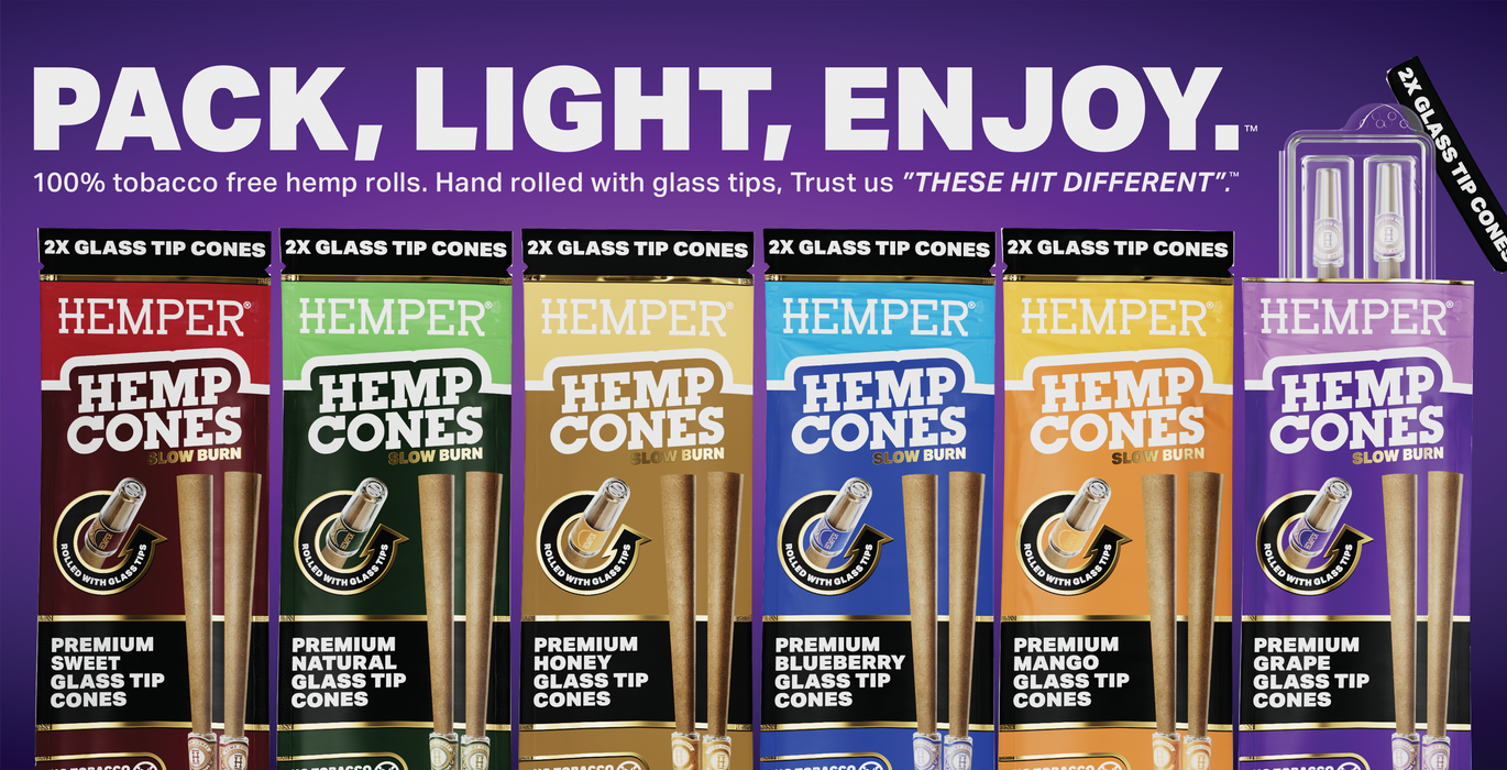 Hemper Market Advertising - Hemp Combustibles - 5.5" X 11" Poster - "sold Here" Cones