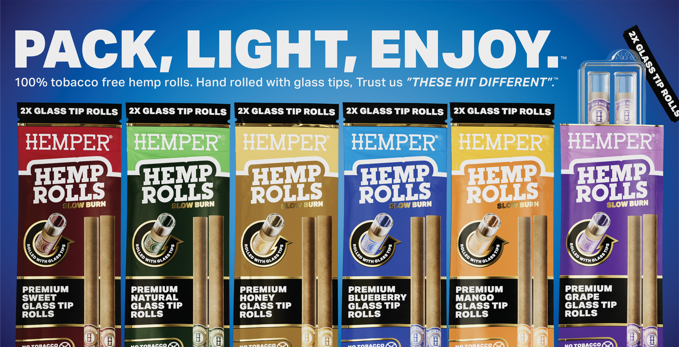 Hemper Market Advertising - Hemp Combustibles - 5.5" X 11" Letter Poster - "sold Here" Rolls