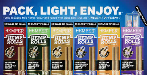 Hemper Market Advertising - Hemp Combustibles - 5.5" X 11" Letter Poster - "sold Here" Rolls