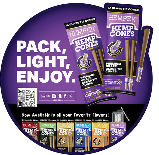 Hemper Market Advertising Pack - Hemp Combustibles - 18" Diameter Floor Circle - Grape