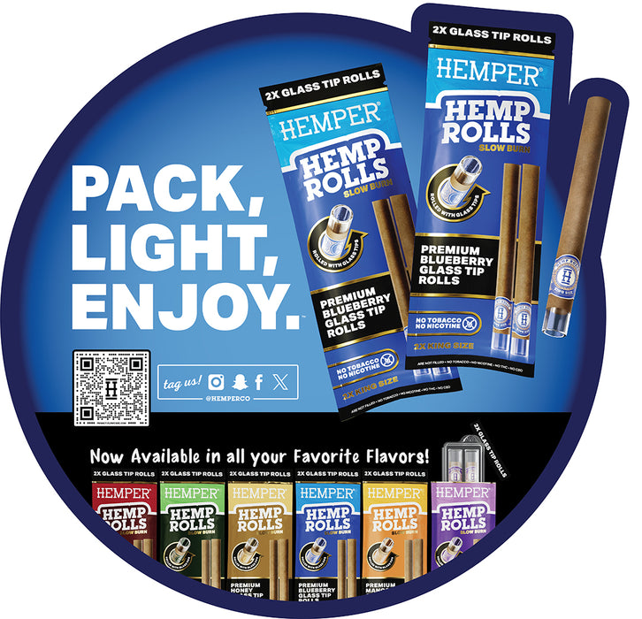 Hemper Market Advertising Pack - Hemp Combustibles - 18" Diameter Floor Circle - Blueberry