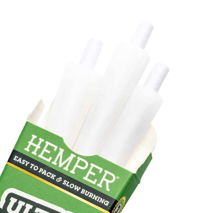 HEMPER - French White King Size Paper Cones 3pk- Display 24 Count