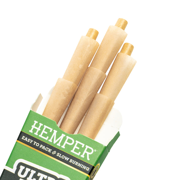 HEMPER - French Brown 1 1/4 Paper Cones 6pk 24ct- Display