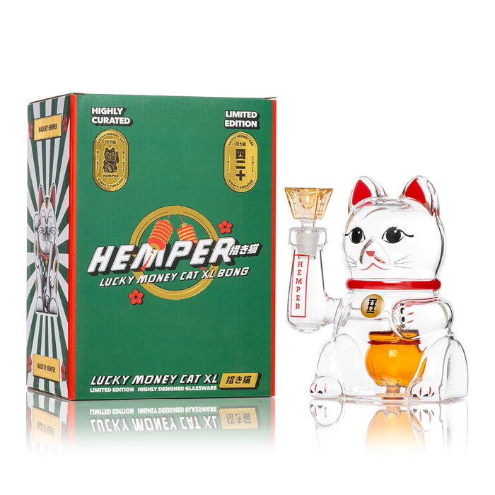 HEMPER - Lucky Cat XL Bong 7"