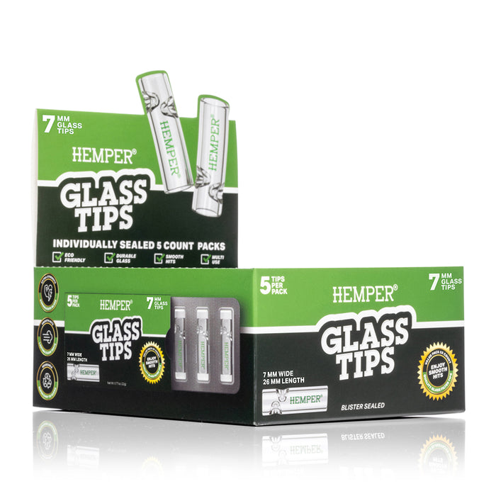 HEMPER - Glass Tips 7mm | Display
