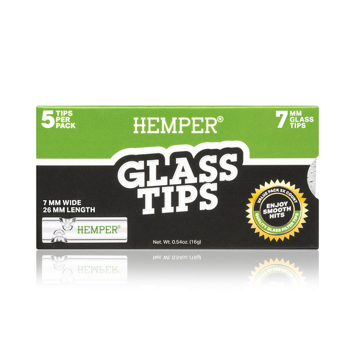 HEMPER - Glass Filter Tips 7mm | Display