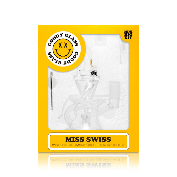 Goody Glass - Miss Swiss Mini Dab Rig 4-Piece Kit