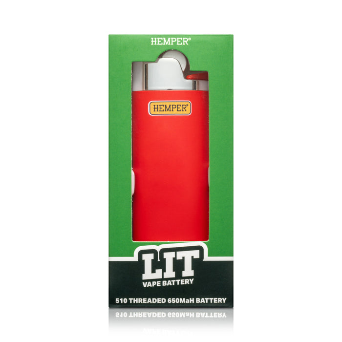 HEMPER - Lit Battery 12ct Display - Red