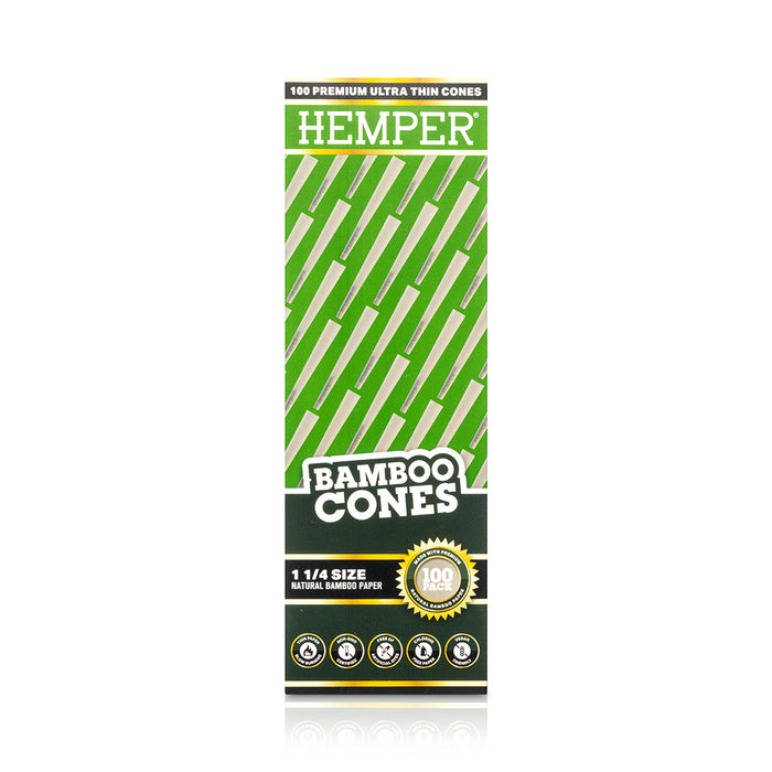 Hemper 1 1/4" Bamboo Cones - Mini Tower (100 Count)