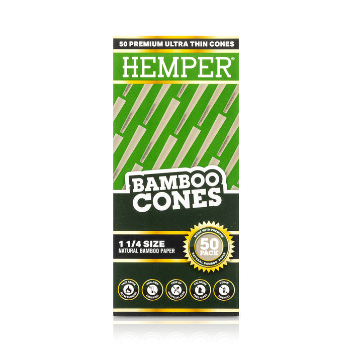Hemper 1 1/4" Bamboo Cones - Mini Tower (50 Count)