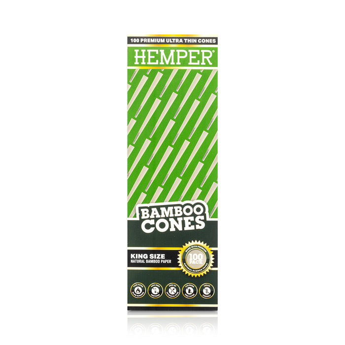 Hemper King Size Bamboo Cones - Mini Tower (100 Count)