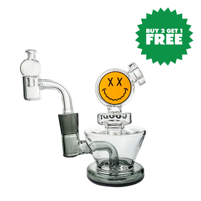 Goody Glass - Big Face Mini Dab Rig 4-Piece Kit