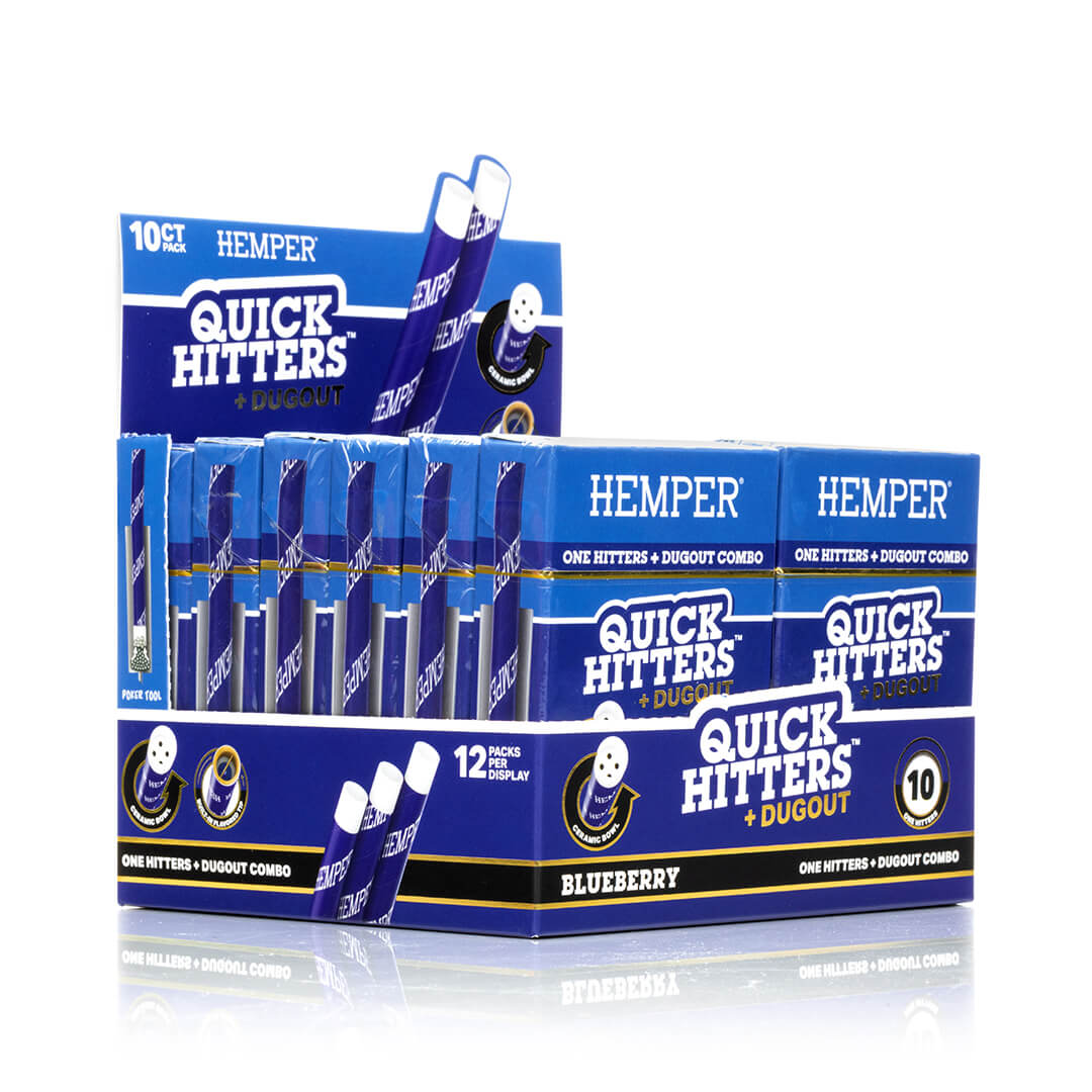 HEMPER Quick Hitters Dugout - Blueberry - Display 12ct — Hara Brands