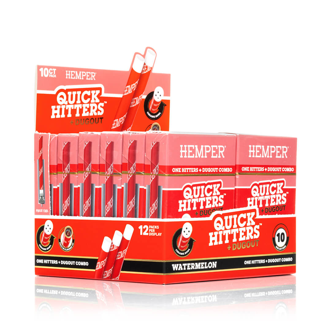 HEMPER Quick Hitters Dugout - Watermelon - Display 12ct — Hara Brands