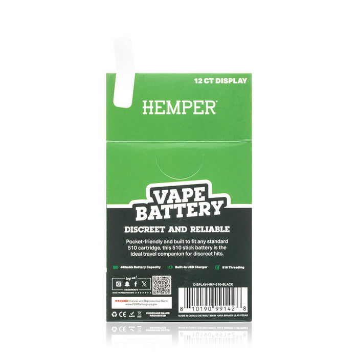 510 Thread Vape Battery - Display