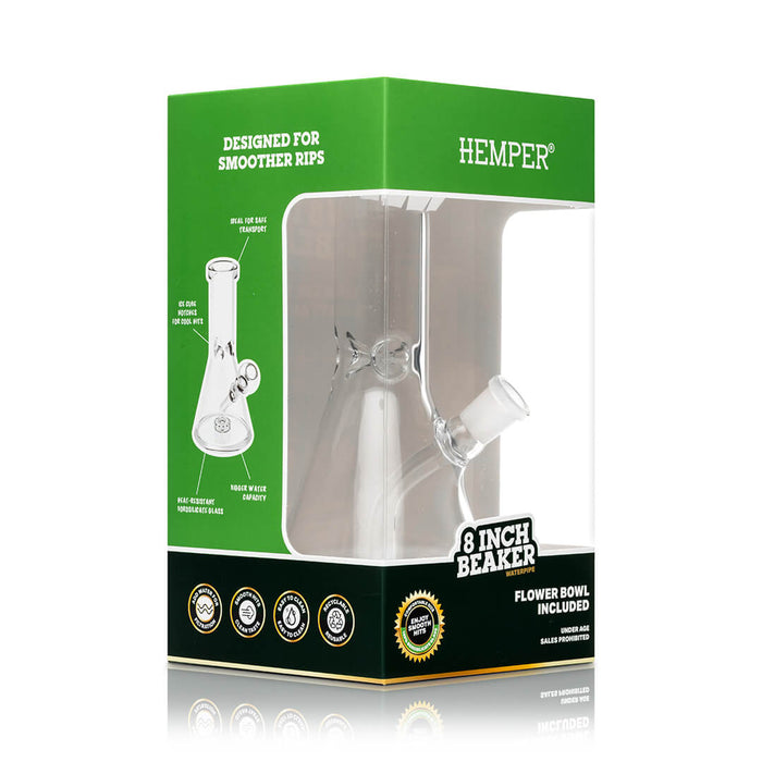 HEMPER - Beaker Bong 8"