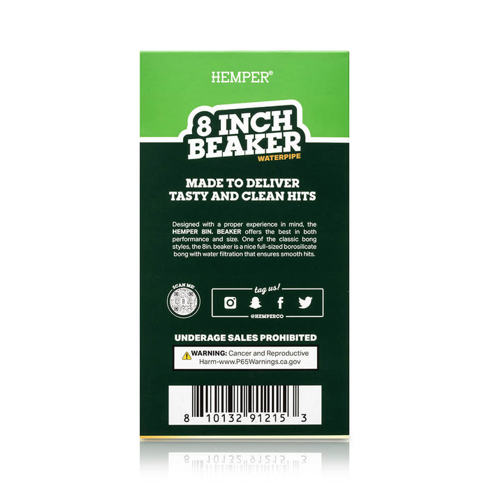 HEMPER - Beaker Bong 8"