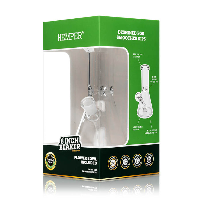 HEMPER - Beaker Bong 8"