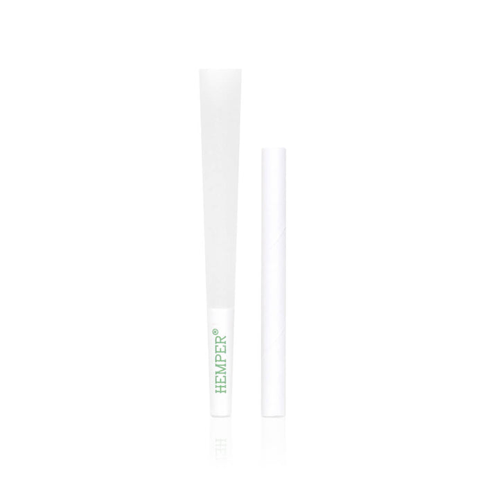 Display - Hemper Ultra Thin Cones & Ez Filler  - Classic White 1 1/4 Size 6 Pack