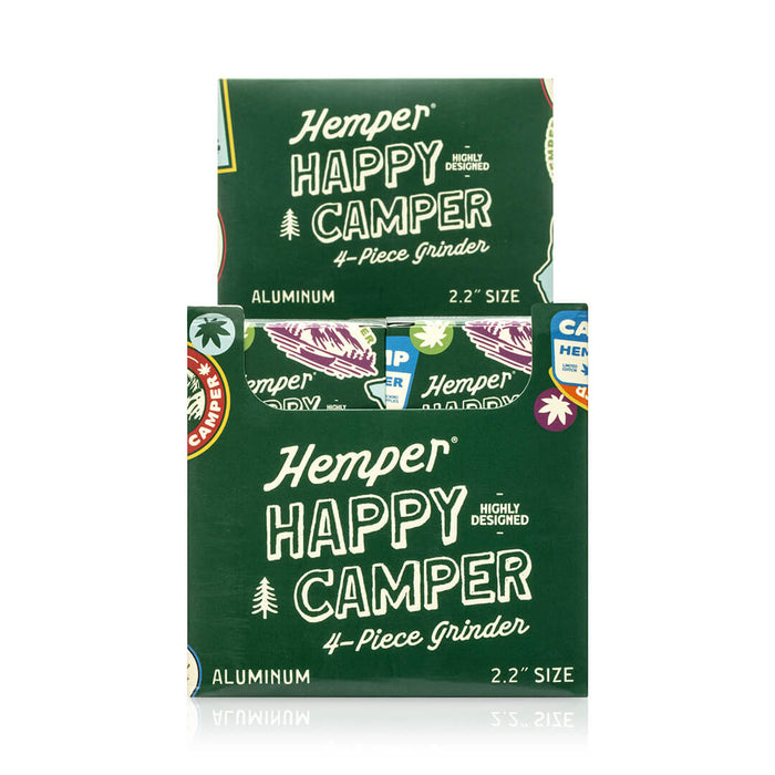 Display - Hemper - Themed Happy Camper Grinder - Large