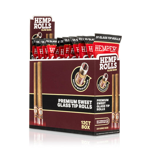 Pre-Rolled King Size Glass Tipped Hemp Rolls