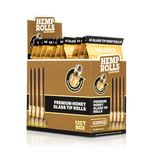 Pre-Rolled Mini Size Glass Tipped Hemp Rolls