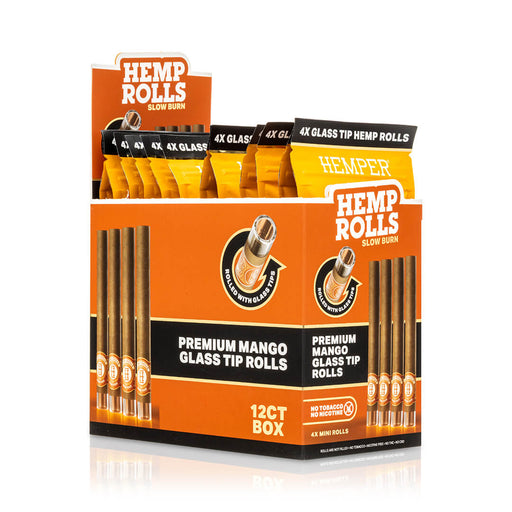 Pre-Rolled Mini Size Glass Tipped Hemp Rolls