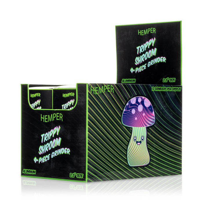 Display - Hemper - Themed Trippy Shroom Grinder - Large