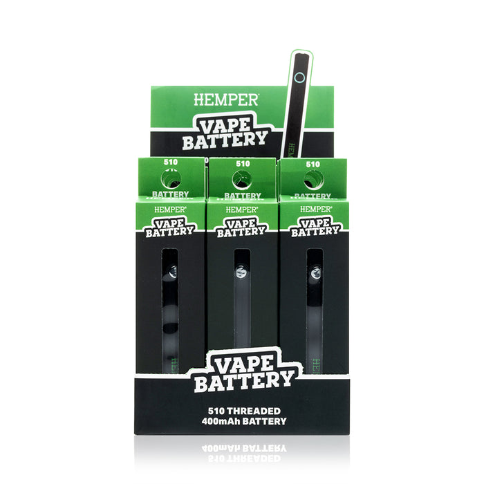 Display - Hemper Regular 510 Battery Pen With Stock Usb Charger - 18ct
