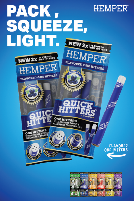 Hmap - Letter-Sized Window Cling - Blueberry Flavor Display