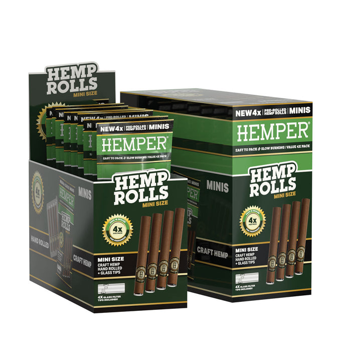 [Preorder] Hemper 4pk Mini Rolled tubes with Glass Tips