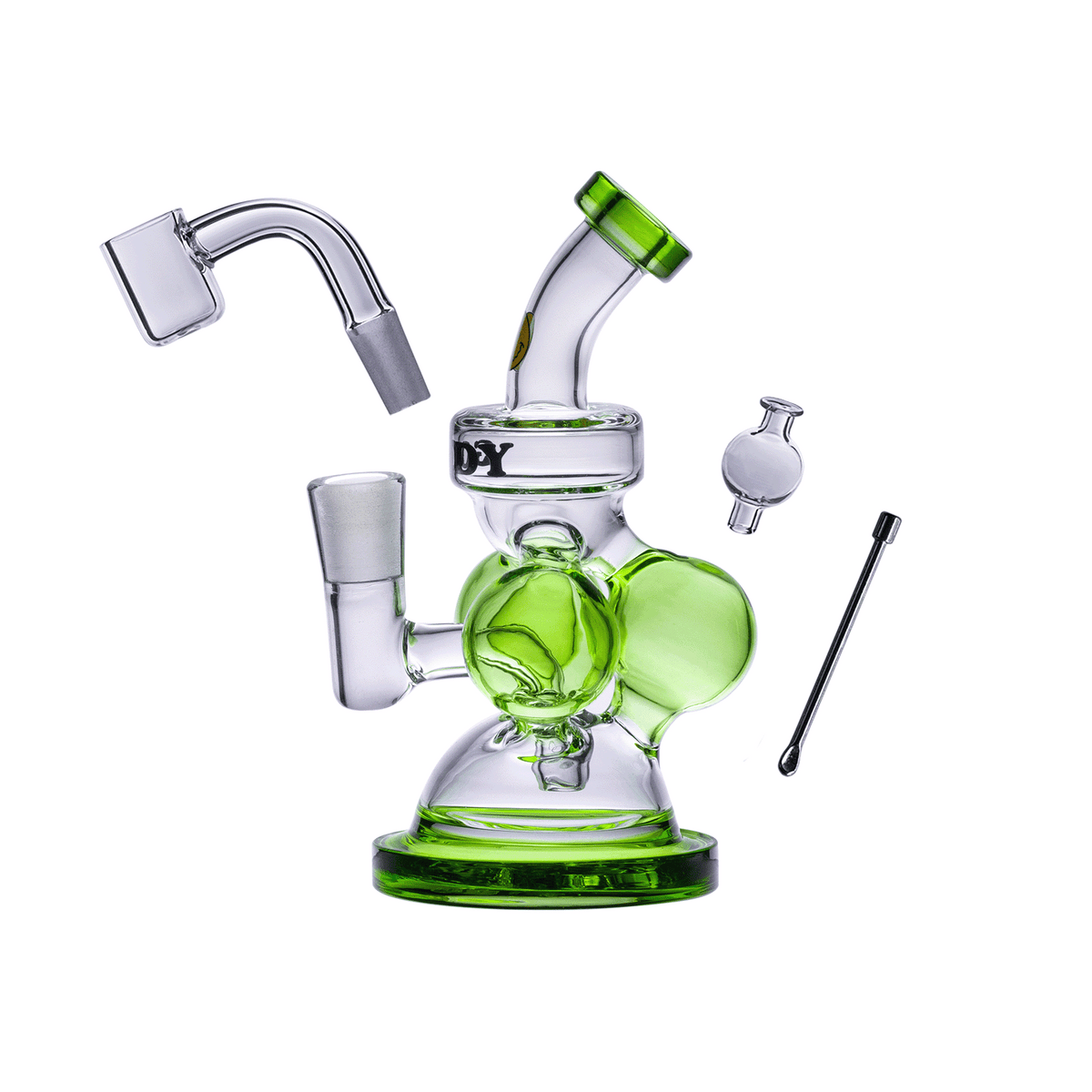 Goody Glass - Atom Mini Dab Rig 4-Piece Kit — Hara Brands