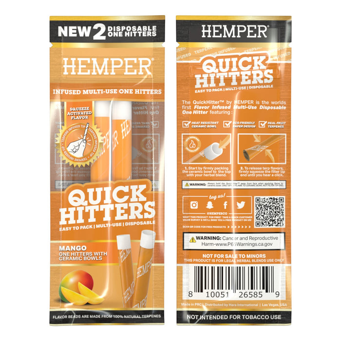 HEMPER - Mango Quick Hitter - Multi-Use Disposable One Hitter