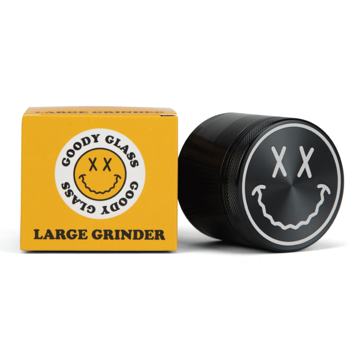 Goody Glass - Big Face Anodized Aluminum Herb Grinder | 4 Piece 2.2" Large Size